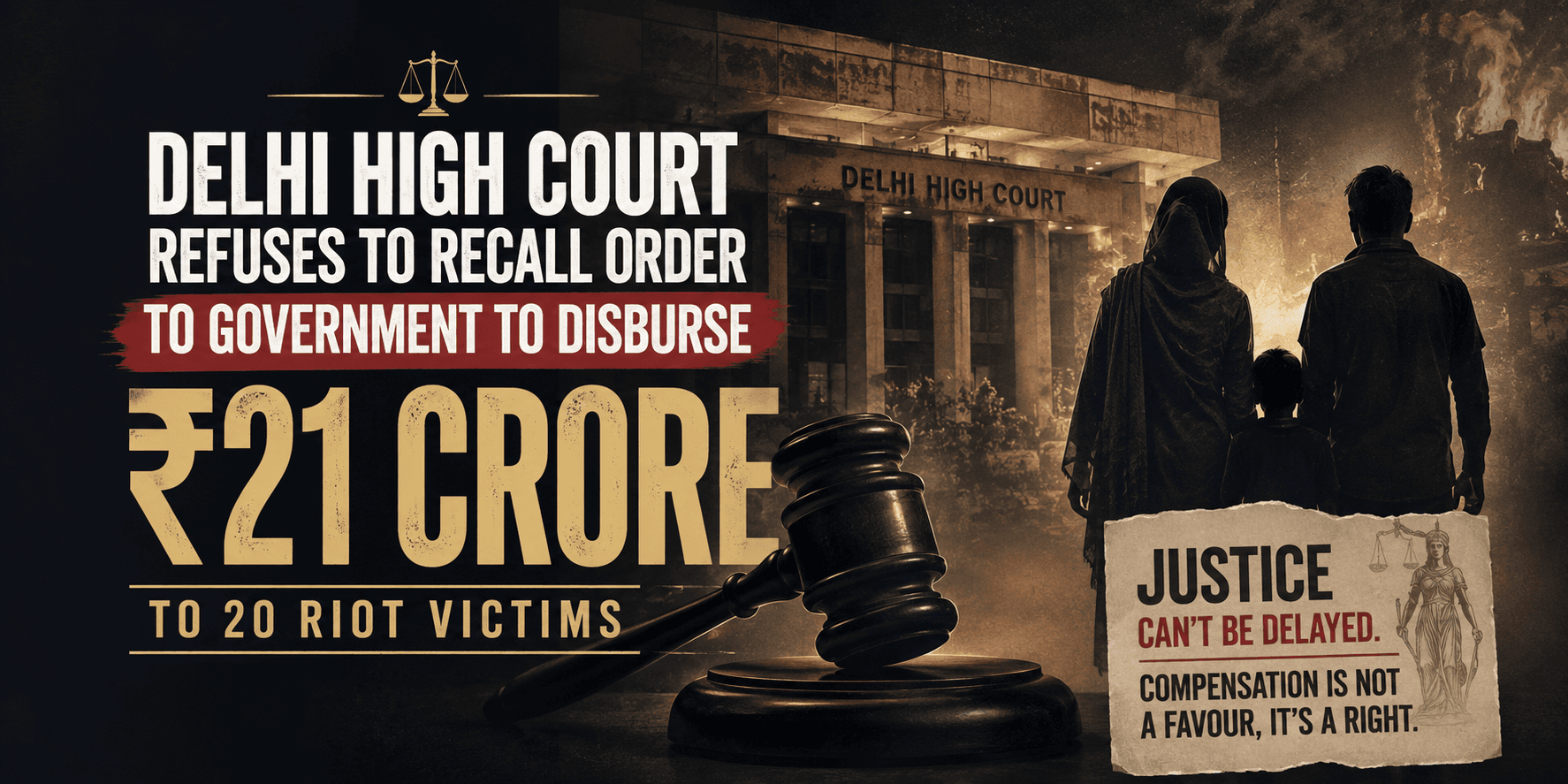 “Compensation or Evasion? Delhi HC Rejects Recall Bid in 2020 Riots Case”