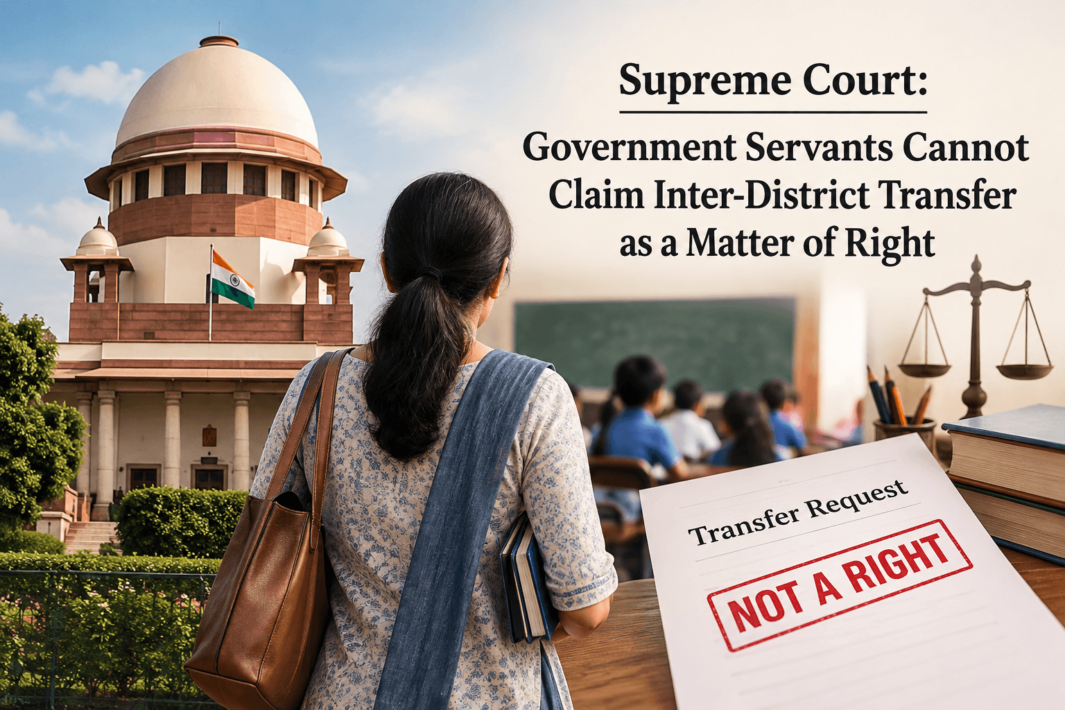 Government Servants Cannot claim Inter-District transfer as a matter of Rights: Supreme Court