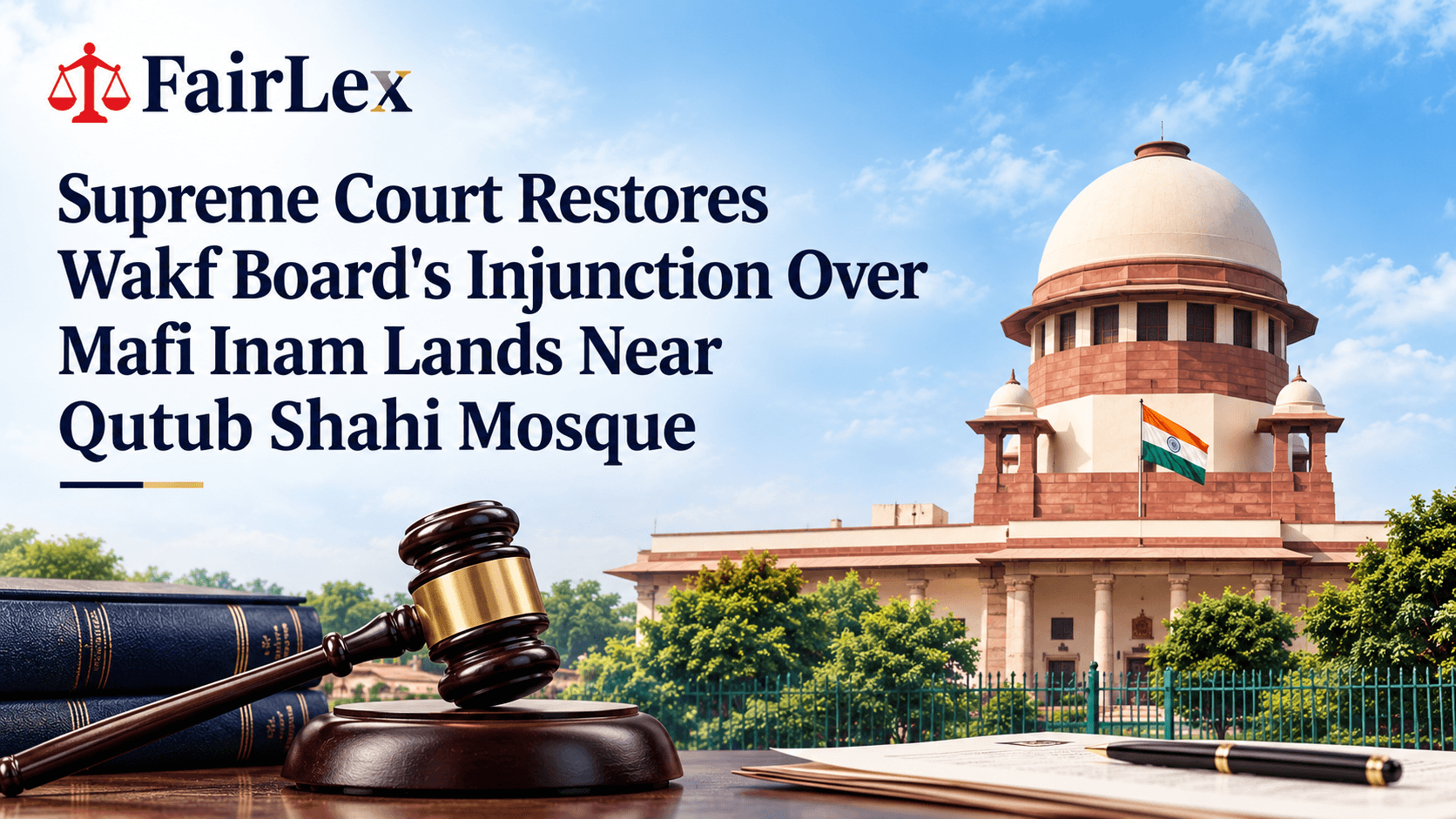 Supreme Court Restores Wakf Board's Injunction Over Mafi Inam Lands Near Qutub Shahi Mosque