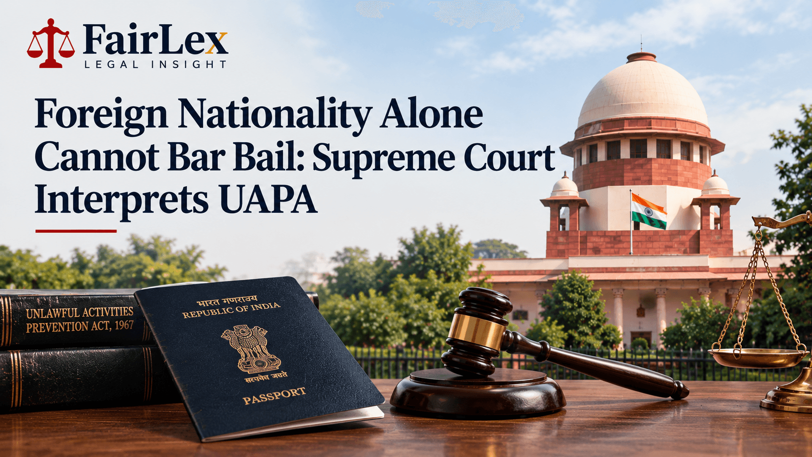 Foreign Nationality Alone Cannot Bar Bail: Supreme Court Interprets UAPA